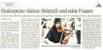 Shakespeare-Aktion: Heinrich und seine Frauen